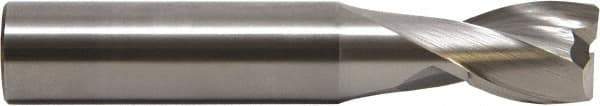 M.A. Ford - 3mm, 3.5mm LOC, 3mm Shank Diam, 38mm OAL, 2 Flute, Solid Carbide Square End Mill - Single End, Uncoated, 30° Helix, Centercutting, Right Hand Cut, Right Hand Flute, Series 135N - Exact Tool & Supply