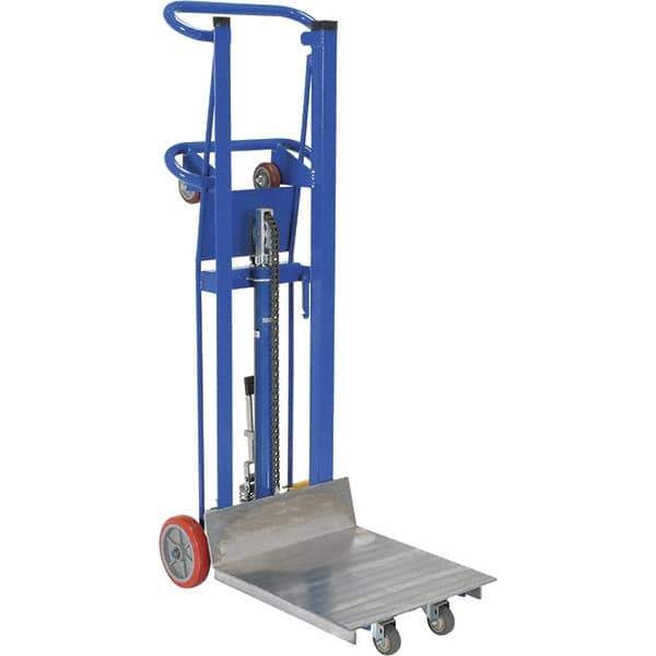 Vestil - 750 Lb Capacity, 52" Lift Height, Portable Workstation Manually Operated Lift - Exact Tool & Supply