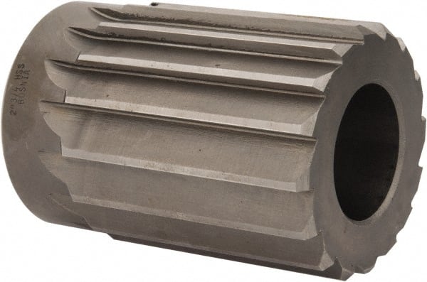 Interstate - 2-3/4" Reamer Diam, Straight Flute Shell Reamer - Exact Tool & Supply