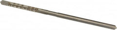 Made in USA - 1/8" Diam, Straight Shank, 1-1/2" Flute, Hand Reamer - Exact Tool & Supply