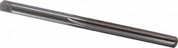 Made in USA - 17/64" Diam, Straight Shank, 2-1/8" Flute, Hand Reamer - Exact Tool & Supply