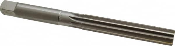 Made in USA - 3/4" Diam, Straight Shank, 4-3/16" Flute, Hand Reamer - Exact Tool & Supply