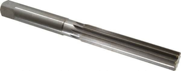 Made in USA - 1-1/4" Diam, Straight Shank, 6-1/8" Flute, Hand Reamer - Exact Tool & Supply