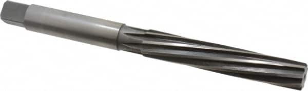 Made in USA - 3/4" Diam, Straight Shank, 4-3/16" Flute, Hand Reamer - Exact Tool & Supply