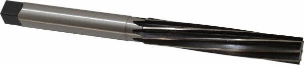 Made in USA - 13/16" Diam, Straight Shank, 4-9/16" Flute, Hand Reamer - Exact Tool & Supply
