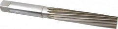 Made in USA - 1-1/4" Diam, Straight Shank, 6-1/8" Flute, Hand Reamer - Exact Tool & Supply
