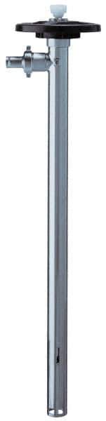 Lutz Pumps - 1-5/8 Inch Inlet, 54 GPM, 1 Inch Discharge, Drum Pump Tube - 27 Inch Long, Can Be Used with Dangerous Chemicals, Acids, Solvents and Flammables - Exact Tool & Supply