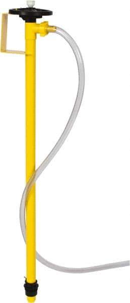 Lutz Pumps - 1-5/8 Inch Inlet, 46 GPM, 3/4 Inch Discharge, Drum Pump Tube - 47 Inch Long, Can Be Used with Dangerous Chemicals, Acids and Solvents - Exact Tool & Supply