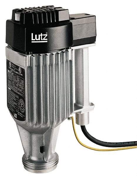 Lutz Pumps - 0.4 HP, Explosion Proof Drum Pump Motor - For Use With All Lutz Pump Tubes, 120 Volt - Exact Tool & Supply