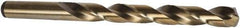 Precision Twist Drill - 1/4" 135° Cobalt Jobber Drill - Oxide/Gold Finish, Right Hand Cut, Spiral Flute, Straight Shank, 4" OAL, Split Point - Exact Tool & Supply