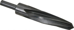 Made in USA - 1-1/16" Reamer Diam, 5/8" Small End Diam, 1/2" Diam Straight Shank, 5" Flute, Bridge Reamer - Exact Tool & Supply
