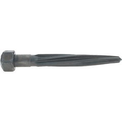 Made in USA - 11/16" Reamer Diam, 3/8" Small End Diam, 1-1/16" Hex Shank, 4-1/2" Flute, Car Reamer - Exact Tool & Supply