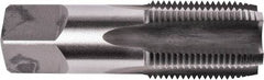 Union Butterfield - 1/8-27 NPSF Thread, 4 Flute Standard Pipe Tap - 2-1/8" OAL, 3/4" Thread Length, 7/16" Shank Diam, Bright Finish, High Speed Steel - Exact Tool & Supply
