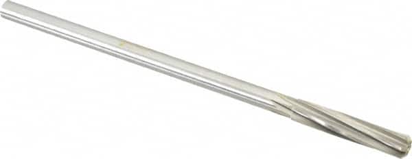 Made in USA - 23/64" High Speed Steel 6 Flute Chucking Reamer - Exact Tool & Supply