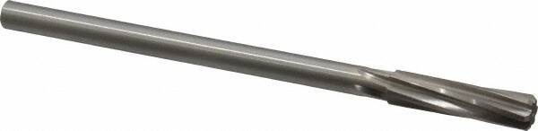 Made in USA - 7/16" High Speed Steel 6 Flute Chucking Reamer - Exact Tool & Supply