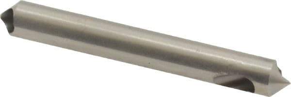 M.A. Ford - 3/16" Head Diam, 3/16" Shank Diam, 0 Flute 90° High Speed Steel Countersink - Bright Finish, 1-1/2" OAL, Single End, Straight Shank, Right Hand Cut - Exact Tool & Supply