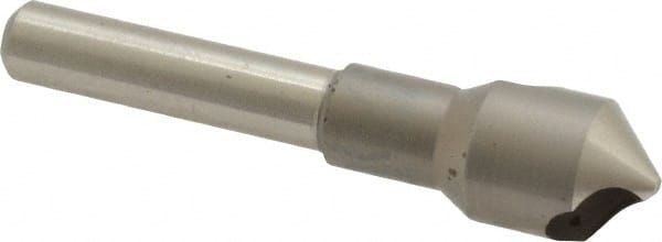 M.A. Ford - 7/16" Head Diam, 1/4" Shank Diam, 0 Flute 90° High Speed Steel Countersink - Exact Tool & Supply