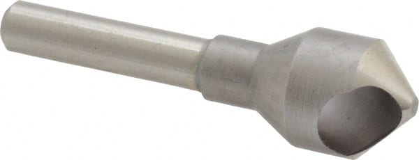 M.A. Ford - 9/16" Head Diam, 1/4" Shank Diam, 0 Flute 90° High Speed Steel Countersink - Exact Tool & Supply