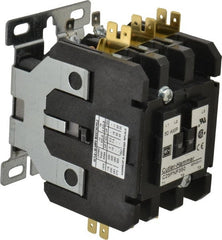Eaton Cutler-Hammer - 3 Pole, 50 Amp Inductive Load, 110 to 120 Coil VAC at 50/60 Hz, Nonreversible Definite Purpose Contactor - Exact Tool & Supply