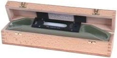 SPI - 12" Long, 0.0005" Graduation Sensitivity per 10", 2 Vials, Inspection Block Level - Cast Iron, 0.0002" Base Flatness, 1-9/16" Wide - Exact Tool & Supply