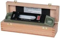 SPI - 8" Long, 0.0005" Graduation Sensitivity per 10", 2 Vials, Inspection Block Level - Cast Iron, 0.0002" Base Flatness, 1-9/16" Wide - Exact Tool & Supply