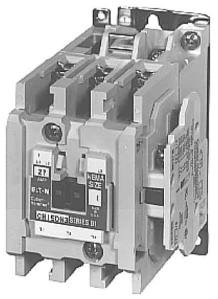 Eaton Cutler-Hammer - 3 Pole, 110 VAC at 50 Hz, 120 VAC at 60 Hz and 600 Volt, 90 Continuous Amp, 1 hp, Open NEMA Combination Starter - ABS Type Approved, cUL Listed, NEMA ICS 2-1993, UL Listed - Exact Tool & Supply
