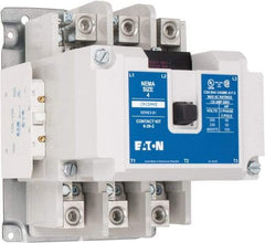 Eaton Cutler-Hammer - 3 Pole, 110 VAC at 50 Hz, 120 VAC at 60 Hz and 600 Volt, 135 Continuous Amp, 1 hp, Open NEMA Combination Starter - ABS Type Approved, cUL Listed, NEMA ICS 2-1993, UL Listed - Exact Tool & Supply