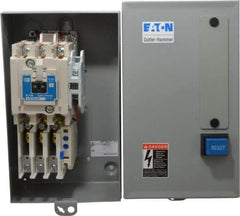 Eaton Cutler-Hammer - 120 Coil VAC, NEMA Size 1, Nonreversible Enclosed Enclosure NEMA Motor Starter - 1 Enclosure Rating - Exact Tool & Supply