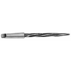 Interstate - 7/8" Reamer Diam, 39/64" Small End Diam, 3MT Morse Taper Shank, 7-3/8" Flute, Bridge Reamer - Exact Tool & Supply