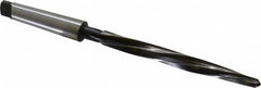 Interstate - 1/2" Reamer Diam, 5/16" Small End Diam, 2MT Morse Taper Shank, 5-1/8" Flute, Bridge Reamer - Exact Tool & Supply