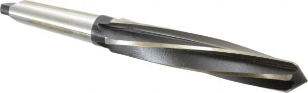 Interstate - 1-1/2" Reamer Diam, 1-1/4" Small End Diam, 4MT Morse Taper Shank, 7-3/8" Flute, Bridge Reamer - Exact Tool & Supply