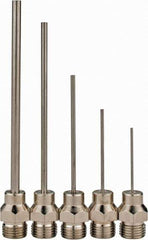 Value Collection - Blow Gun 5 Piece Needle Set - 1/8 MPT, 1-3/16, 1-3/4, 15/16, 2-15/32 & 2-3/4" Long - Exact Tool & Supply