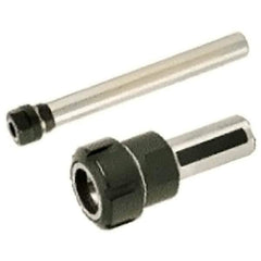 Iscar - 1mm to 16mm Capacity, 46mm Projection, Straight Shank, ER25 Collet Chuck - 96mm OAL, 20mm Shank Diam - Exact Tool & Supply