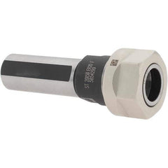 Iscar - 1mm to 13mm Capacity, 42.5mm Projection, Straight Shank, ER20 Collet Chuck - 92.5mm OAL, 20mm Shank Diam - Exact Tool & Supply