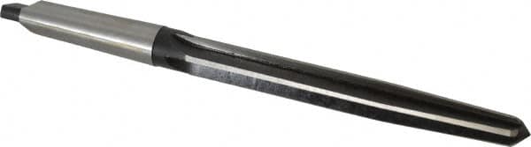 Interstate - 15/16" Reamer Diam, 43/64" Small End Diam, 3MT Morse Taper Shank, 7-3/8" Flute, Bridge Reamer - Exact Tool & Supply