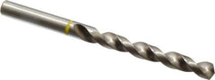 Accupro - 23/64" 130° Vanadium High Speed Steel Jobber Drill - Bright Finish, Right Hand Cut, Spiral Flute, Straight Shank, 125mm OAL, Split Point - Exact Tool & Supply