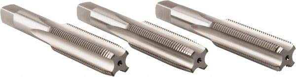 Hertel - 5/8-18 UNF, 4 Flute, Bottoming, Plug & Taper, Bright Finish, High Speed Steel Tap Set - 3-13/16" OAL, 2B/3B Class of Fit - Exact Tool & Supply