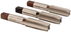 Hertel - M20x2.50 Metric Coarse, 4 Flute, Bottoming, Plug & Taper, Bright Finish, High Speed Steel Tap Set - 4-15/32" OAL, 6H Class of Fit - Exact Tool & Supply