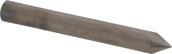 Hertel - 1/4" Head Diam, 1/4" Shank Diam, 3 Flute 60° Solid Carbide Countersink - Exact Tool & Supply