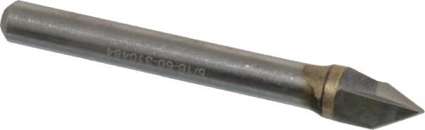 Hertel - 5/16" Head Diam, 1/4" Shank Diam, 3 Flute 60° Solid Carbide Countersink - Exact Tool & Supply