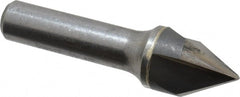 Hertel - 3/4" Head Diam, 1/2" Shank Diam, 3 Flute 60° Solid Carbide Countersink - Exact Tool & Supply