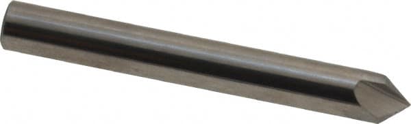 Hertel - 1/4" Head Diam, 1/4" Shank Diam, 3 Flute 82° Solid Carbide Countersink - Exact Tool & Supply