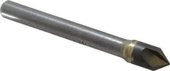 Hertel - 5/16" Head Diam, 1/4" Shank Diam, 3 Flute 82° Solid Carbide Countersink - Bright Finish, 2-1/2" OAL, Single End, Straight Shank, Right Hand Cut - Exact Tool & Supply