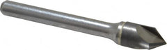 Hertel - 3/8" Head Diam, 1/4" Shank Diam, 3 Flute 82° Solid Carbide Countersink - Exact Tool & Supply