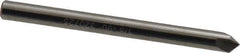 Hertel - 1/8" Head Diam, 1/8" Shank Diam, 3 Flute 90° Solid Carbide Countersink - Bright Finish, 1-1/2" OAL, Single End, Straight Shank, Right Hand Cut - Exact Tool & Supply