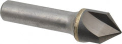 Hertel - 3/4" Head Diam, 1/2" Shank Diam, 3 Flute 90° Solid Carbide Countersink - Exact Tool & Supply