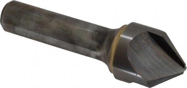 Hertel - 7/8" Head Diam, 1/2" Shank Diam, 3 Flute 90° Solid Carbide Countersink - Exact Tool & Supply