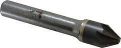 Hertel - 1/2" Head Diam, 3/8" Shank Diam, 6 Flute 60° Solid Carbide Countersink - Exact Tool & Supply