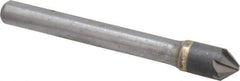 Hertel - 5/16" Head Diam, 1/4" Shank Diam, 6 Flute 82° Solid Carbide Countersink - Bright Finish, 2-1/2" OAL, Single End, Straight Shank, Right Hand Cut - Exact Tool & Supply