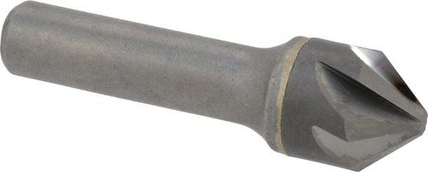 Hertel - 3/4" Head Diam, 1/2" Shank Diam, 6 Flute 82° Solid Carbide Countersink - Exact Tool & Supply